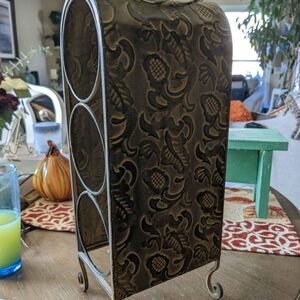 Unique And Beautiful Vintage Wine Holder/ Multi Functional Piece.